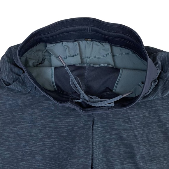 lululemon Men’s T.H.E. Short Linerless 9” Heather Iron Blue True Navy - Picture 11 of 16